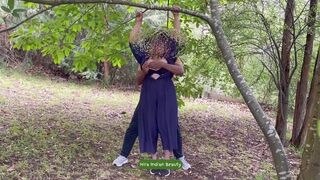 Curvy Desi Aunty Her Blowjob Skills Before Hardcore Outdoor Anal Fuck Public Sex