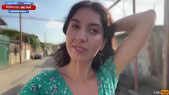 Country Slut Sucks Three Cocks And Gets A Lot Of Cum On Her Face - Cumwalk With Katty West