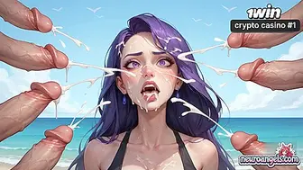 Red-hot ocean wave romp on the beach with purple haired passion! Amazing xxx, muddy hardcore, and naked