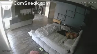 IPCAM - Big ass woman has quick morning sex