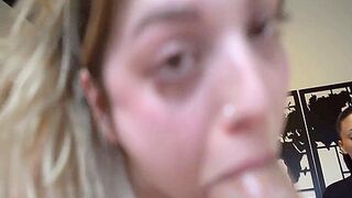 Keila Cant Stand It And Decides To Swallow The Whole Cock In Front Of My Friends
