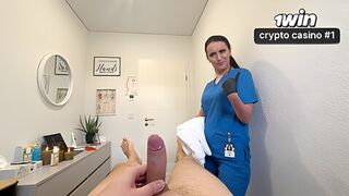 He Gets Caught Jerking During Massage
