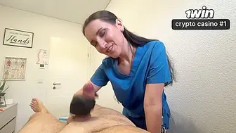 He Gets Caught Jerking During Massage