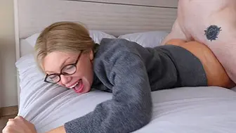 Cute Nerd Blonde Teen Tight Pussy Fucked Hard