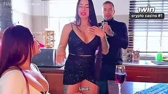 Swingers party with my bi stepsister and amateur swingers - hot milf, raunchy sex!