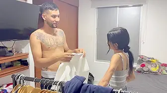 This Sexy Employee Offers Me A New Shirt In Exchange For A Hot, Hard Fuck With Orgasms