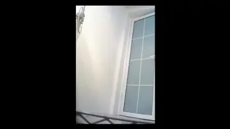 Chinese college student taking a shower in the dorm bathroom (Part 3 of 4).