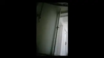 Chinese college student taking a shower in the dorm bathroom (Part 2 of 4).
