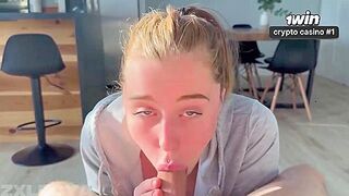 Gave a blow-job to my step sister's hungry friend - best XXX!