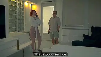 Hot Busty Redhead Stepmother Shares Bed Gets Fucked And Creampied