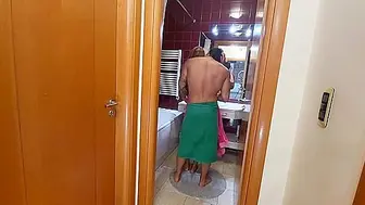 On My Boyfriend While He Fucks My Stepsister