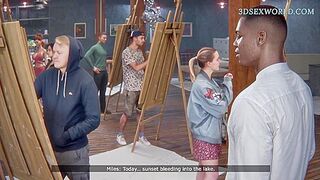 Unfaithful Wife Amanda Cheats on her Boring Hubby with BBC Artist (3D Sexgame)