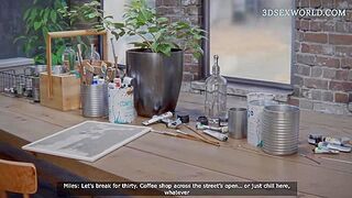 Unfaithful Wife Amanda Cheats on her Boring Hubby with BBC Artist (3D Sexgame)