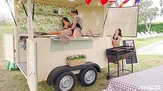 Mariana Martix, Tony Rubino And Jimmy Bud - Marianas Outdoor Latina Threesome Ignites Wild Fierce Passion
