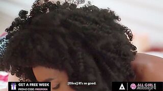Olive Glass And Nicole Kitt In Hot Interracial 69 Between Two Sexy Lesbians