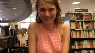 Great teen 18+, Sharlotte is rubbing her perfectly shaved pussy, while her guy is having a trip