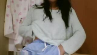 Asian girl plays on Omegle