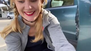 Amazing Blonde Public Nudity