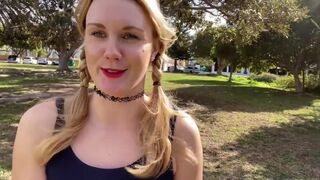 Amazing Blonde Public Nudity