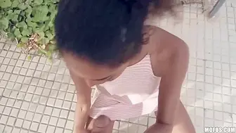 Weekend Fuckaway - Mike Angelo Fucks Young Perky Tits Ebony Teen 18+ Outdoors On The Beach