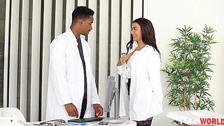 Doctor With Bbc Slams Busty Colleague