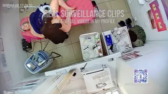 Surveillance camera in a hair removal salon