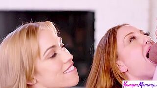 Diana Grace & Kendra Cole Rescue Stepsons Dick From Vacuum Offer Their Mouth Instead