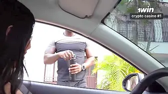 Caught a glimpse of a enormous prick on a stranger while jogging, now she's railing him in her apartment - hottest