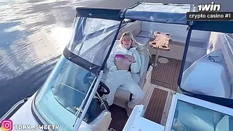 Boat penetrate with real couple, spontaneous orgy and enormous dick, taut pussy! Naughty captain's secret...
