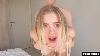 Cant Stop Cumming During Her First Proper Rough Fuck
